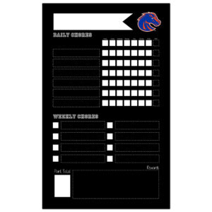 Boise State Broncos 11'' x 19'' Chore Chalkboard