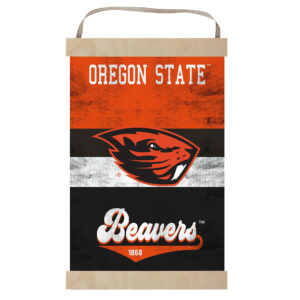 Oregon State Beavers Retro Logo Banner Sign