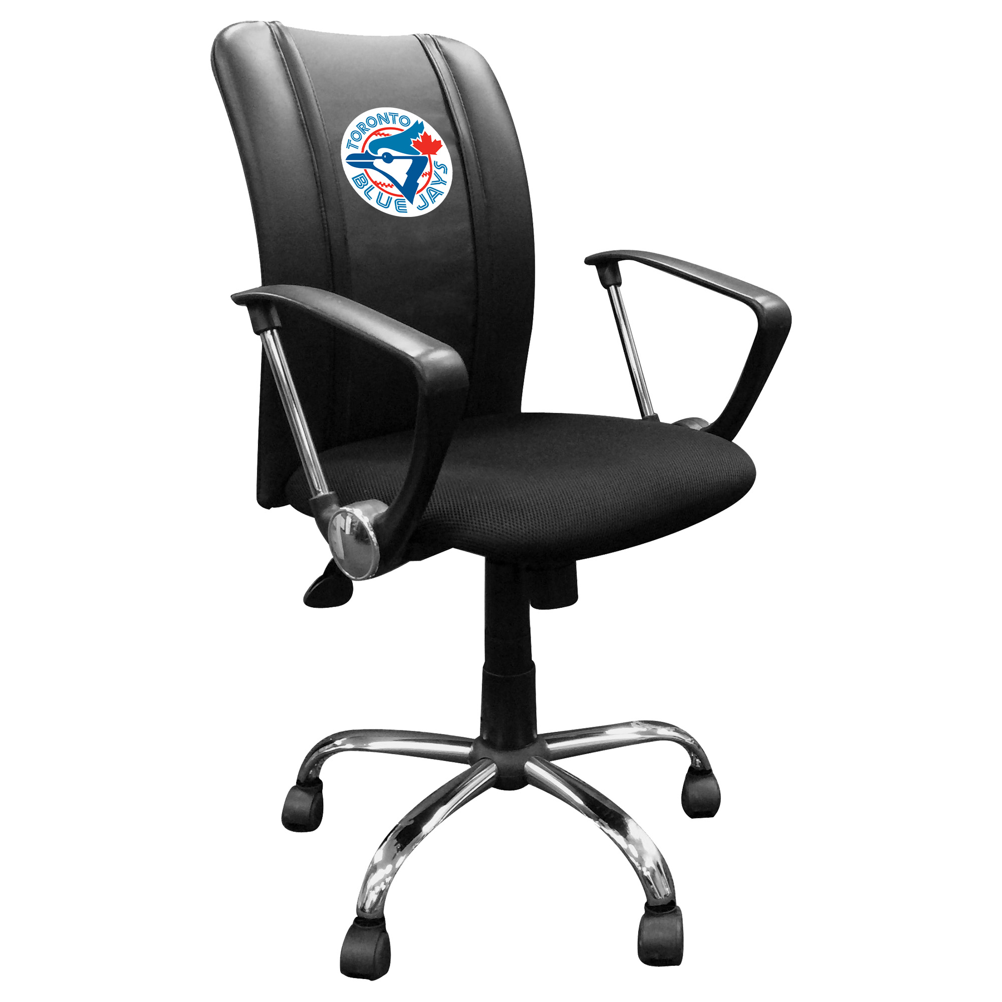 Black Toronto Blue Jays Curve Task Chair