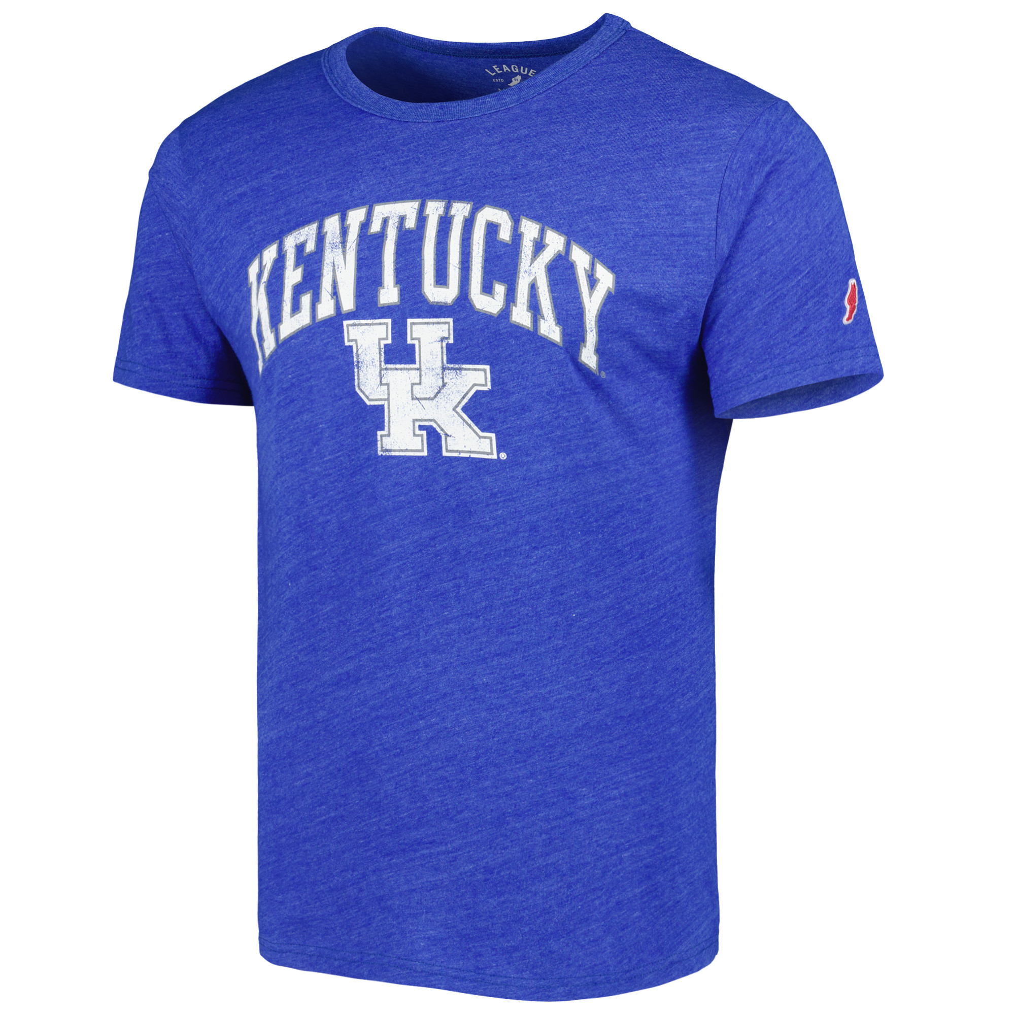 Men's League Collegiate Wear Heather Royal Kentucky Wildcats 1965 Arch Victory Falls Tri-Blend T-Shirt - Image 6