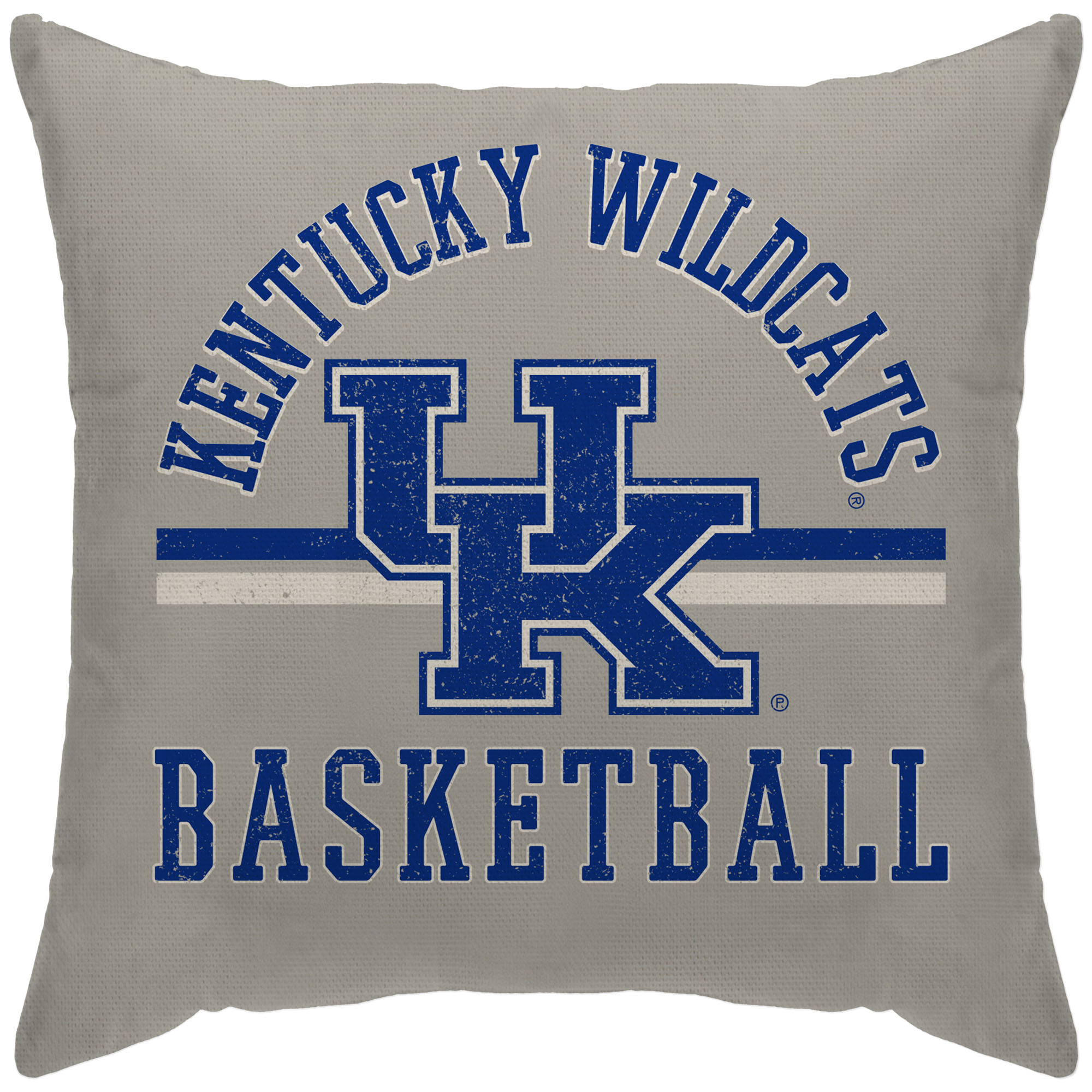 Kentucky Wildcats 18'' x 18'' Basketball Logo Duck Cloth Décor Pillow