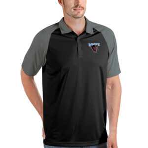 Men's Antigua Black/Steel Maine Black Bears Nova Polo