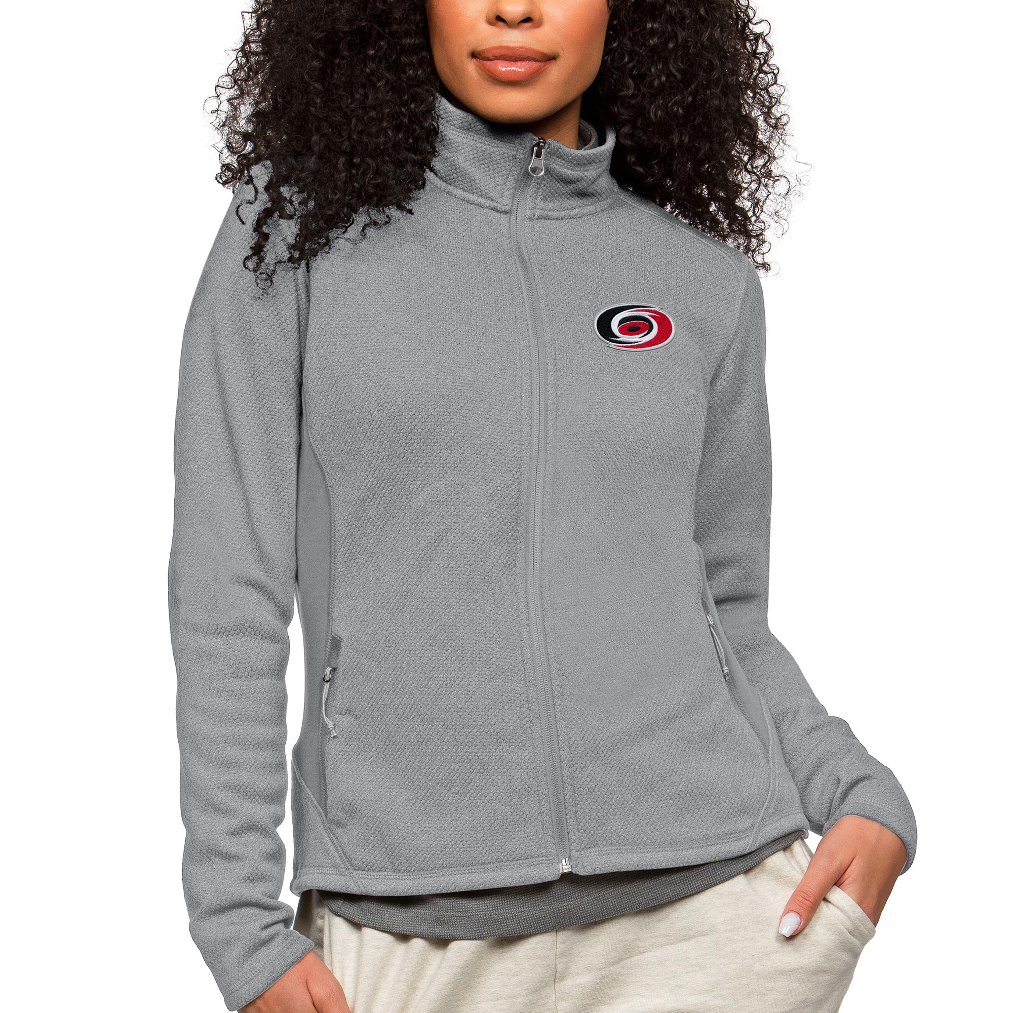 Women's Antigua White NC State Wolfpack Legacy Pique Polo