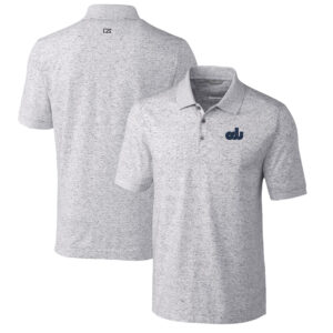 Men's Cutter & Buck Steel Old Dominion Monarchs Advantage Space Dye Tri-Blend Polo