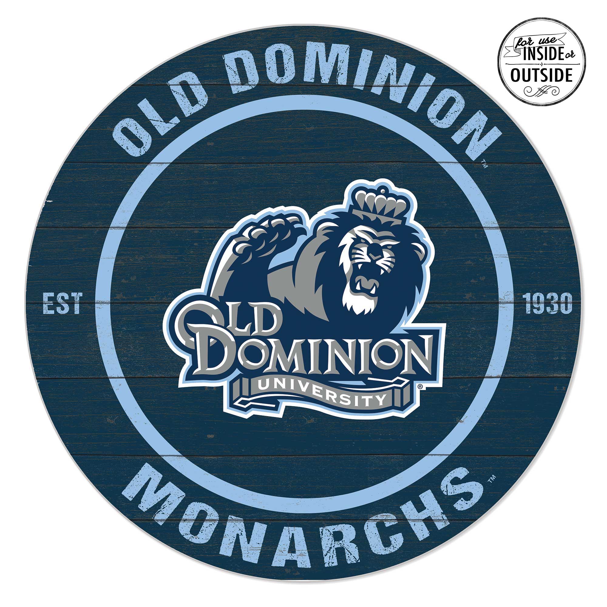 Old Dominion Monarchs 20'' x 20'' Indoor/Outdoor Team Color Circle Sign - Image 2