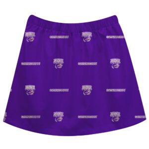 Girls Toddler Purple Western Carolina Catamounts All Over Print Skirt