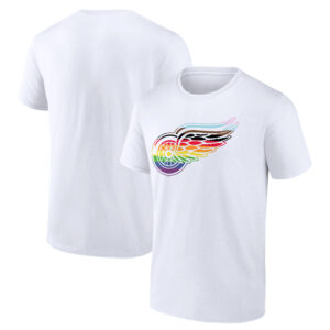Men's White Detroit Red Wings Team Pride Logo T-Shirt