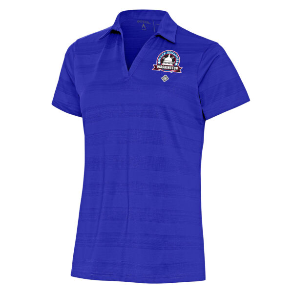 Women's Antigua Royal Washington Black Senators Compass Polo