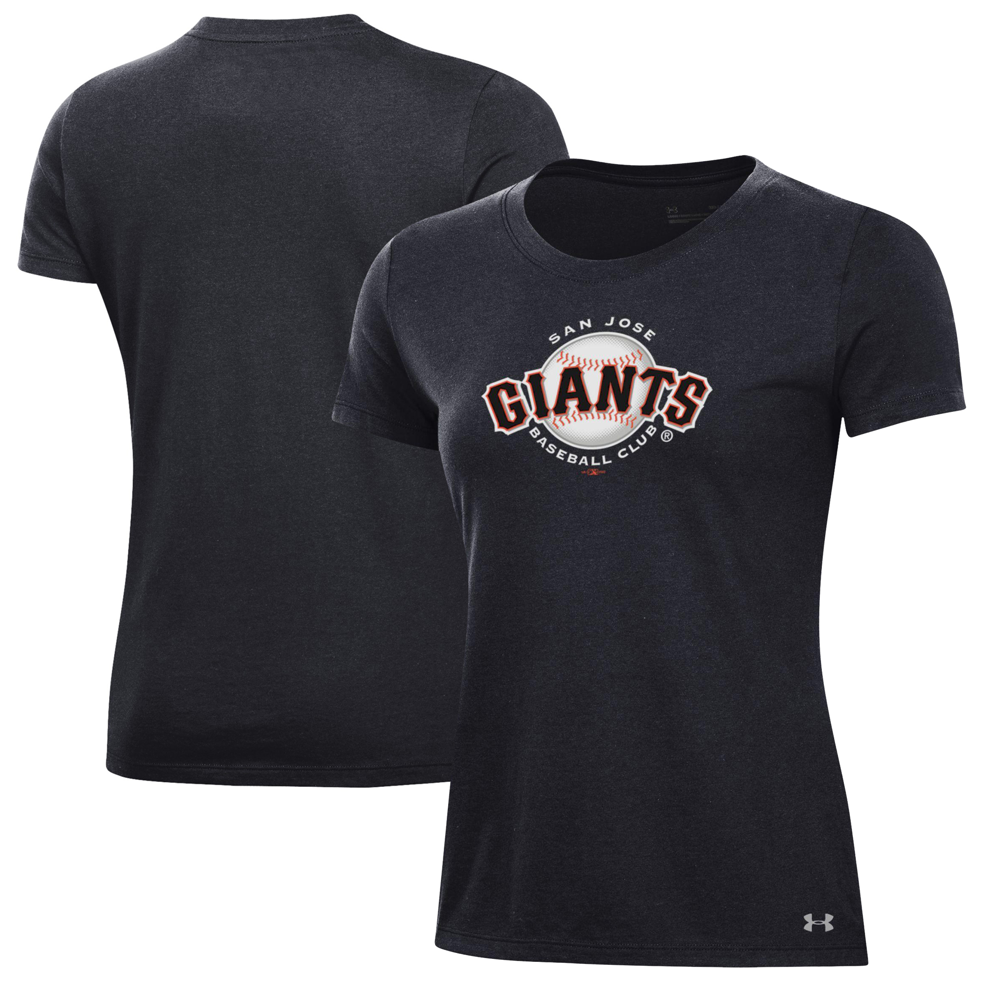 Women's Under Armour Black San Jose Giants Performance T-Shirt - Image 5