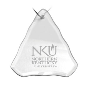 Northern Kentucky University Norse Primary Logo 3.25'' x 3.75'' Glass Tree Ornament