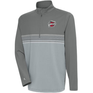 Men's Antigua  Steel Rio Grande Valley Vipers Pace Quarter-Zip Pullover Top