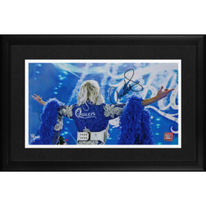 Charlotte Flair WWE Autographed Framed 10" x 18" Back Turned Arms Out Photograph