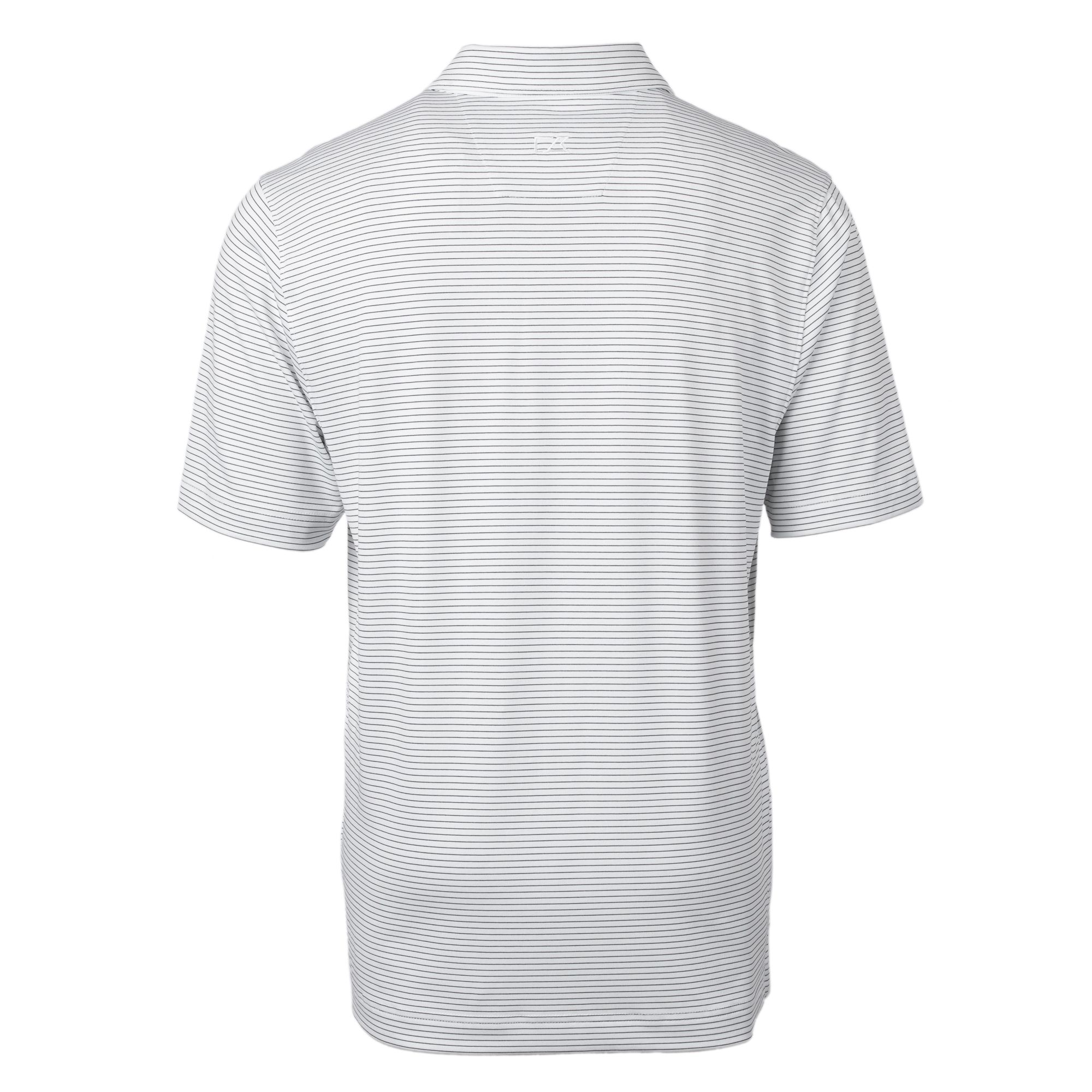 Men's Cutter & Buck White Colorado Rockies Forge Pencil Stripe Stretch Polo - Image 7