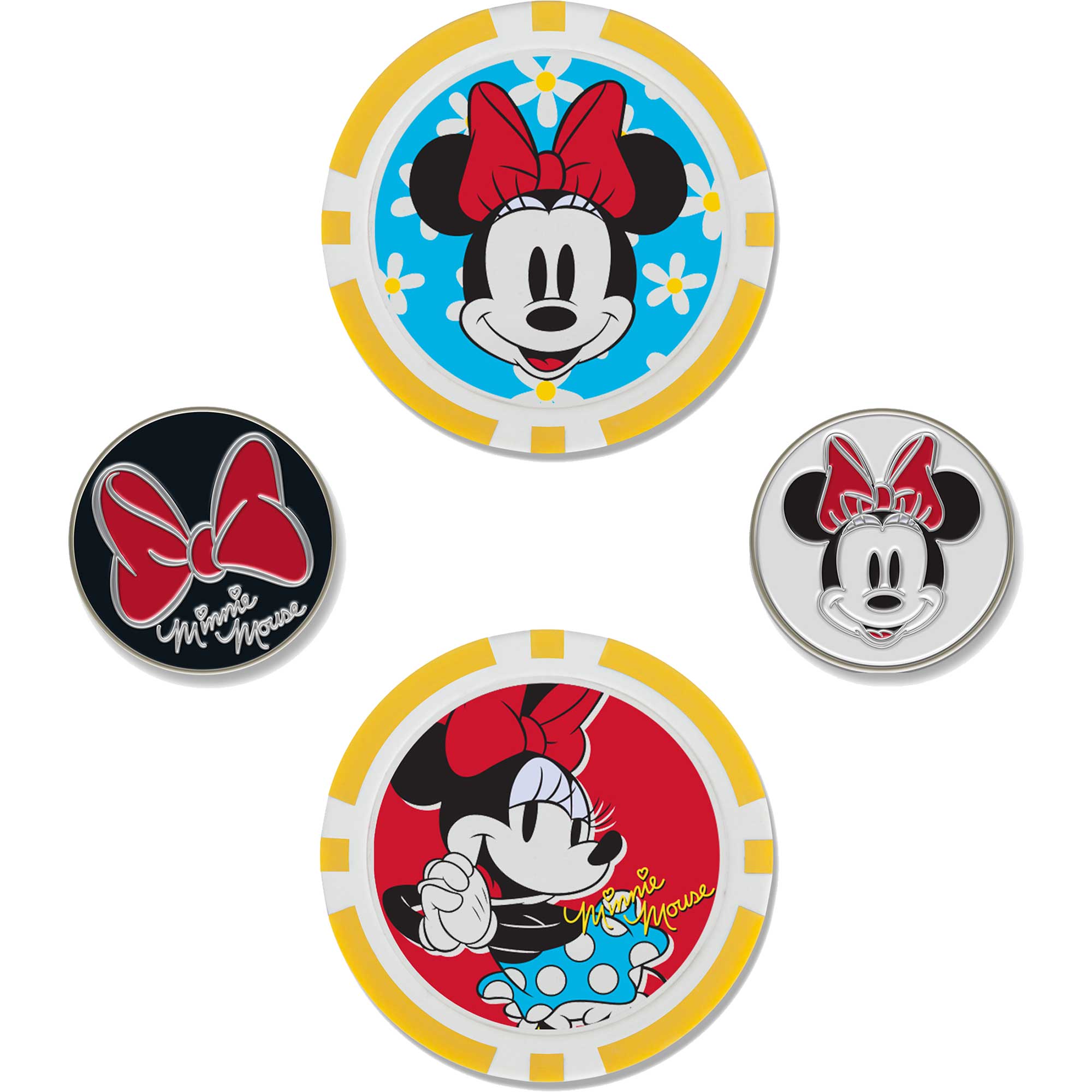 WinCraft Minnie Mouse Four-Piece Ball Marker Set