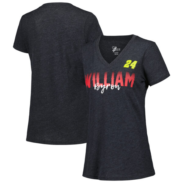Women's G-III 4Her by Carl Banks Black William Byron Snap V-Neck T-Shirt - Image 8