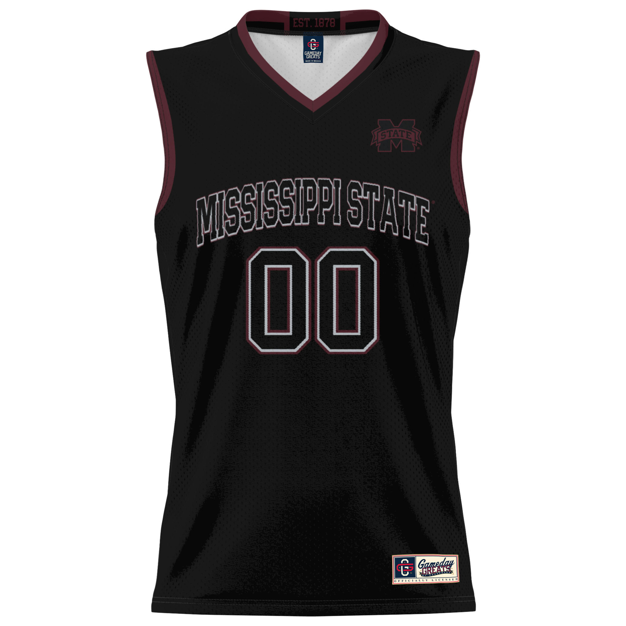 Youth GameDay Greats Black Mississippi State Bulldogs NIL Pick-A-Player Lightweight Basketball Jersey - Image 3