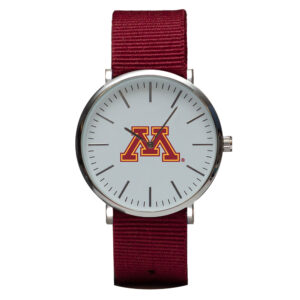 Maroon Minnesota Golden Gophers Stitch Nylon Strap Watch