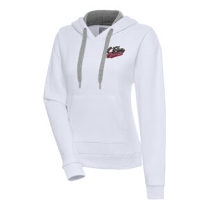 Women's Antigua  White Sacramento River Cats Victory Pullover Hoodie