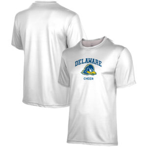 Men's ProSphere  White Delaware Fightin' Blue Hens Cheer Logo T-Shirt