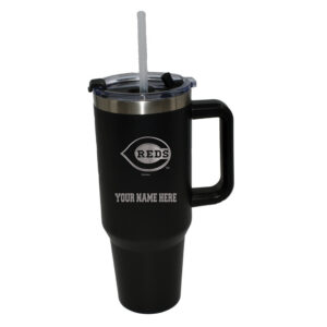 The Memory Company  Cincinnati Reds Personalized Black 40oz. Colossal Tumbler
