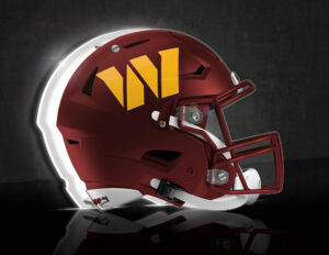 Washington Commanders LED Helmet Tabletop Sign