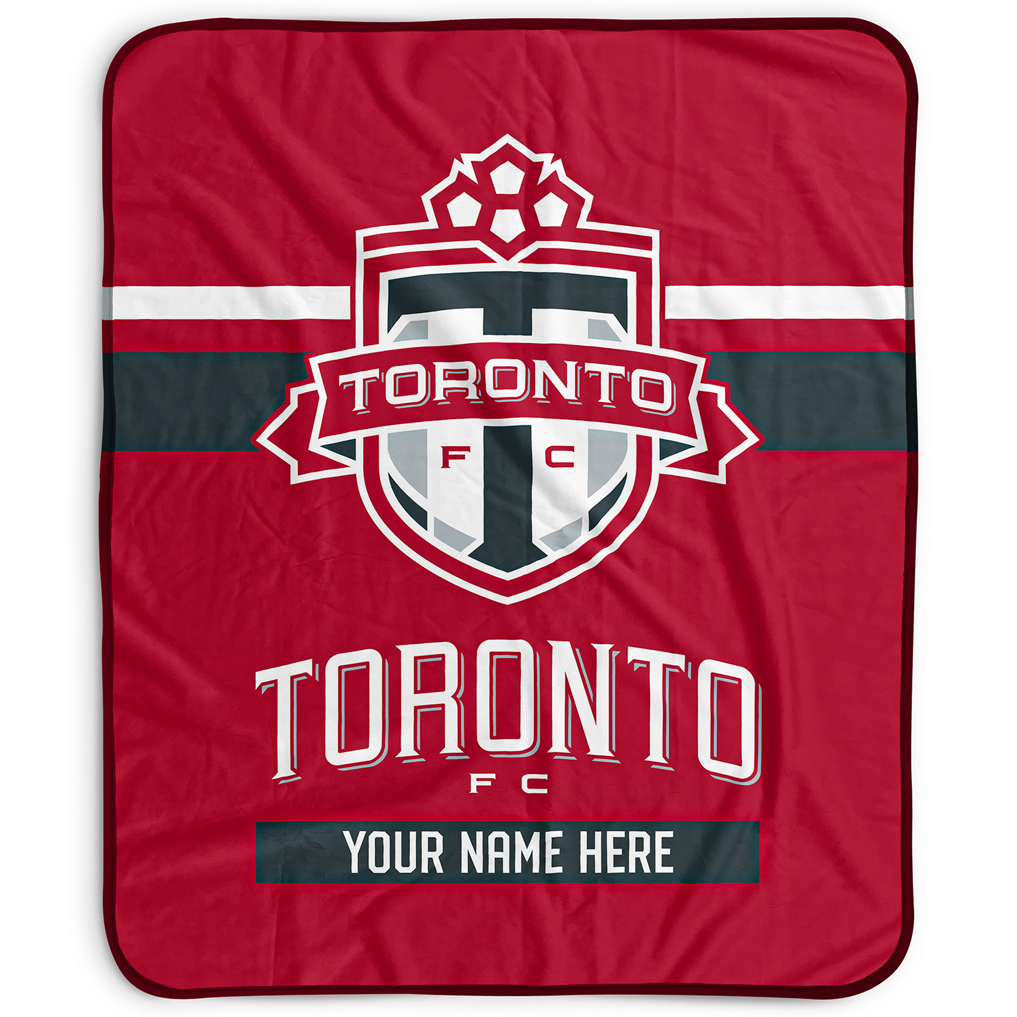 Pegasus Toronto FC 50" x 60" Stripes Personalized Fleece Blanket