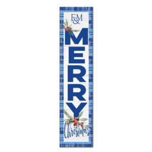 Franklin & Marshall Diplomats 12'' x 48'' Outdoor Merry Christmas Leaner
