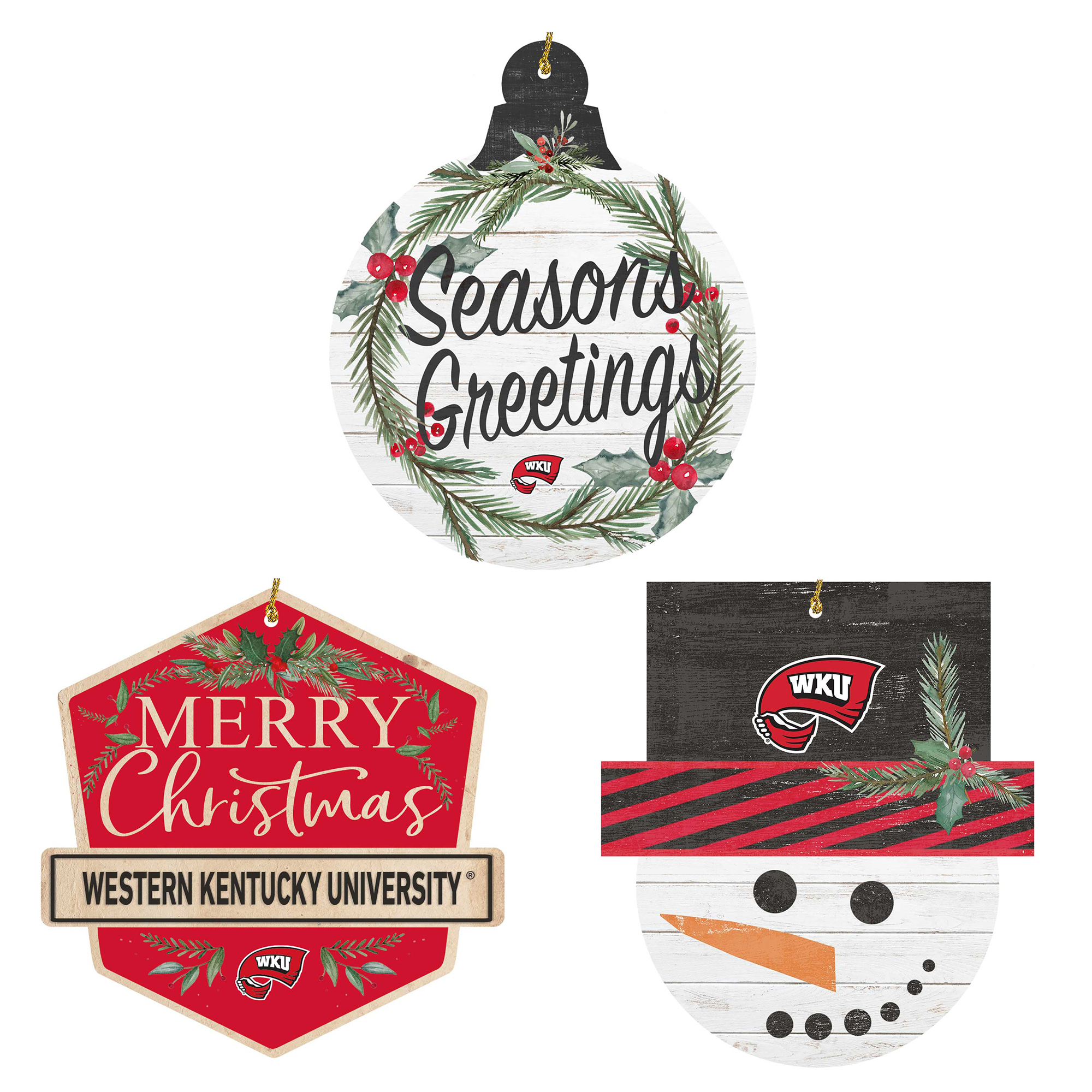 Western Kentucky Hilltoppers Ornament Bundle