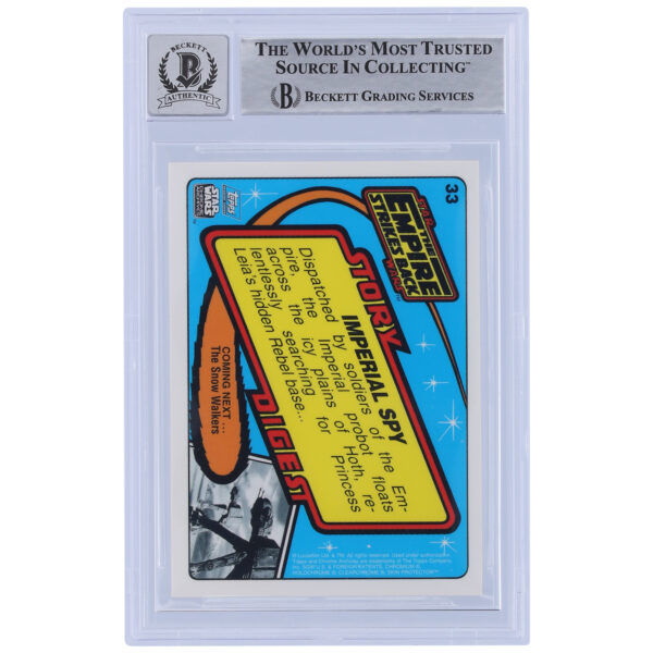 Michael McAlister Star Wars Autographed 1999 Topps Chrome Archives #33 BGS Authenticated 10 Card - Image 6
