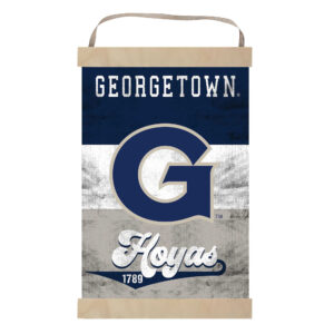 Georgetown Hoyas Retro Logo Banner Sign