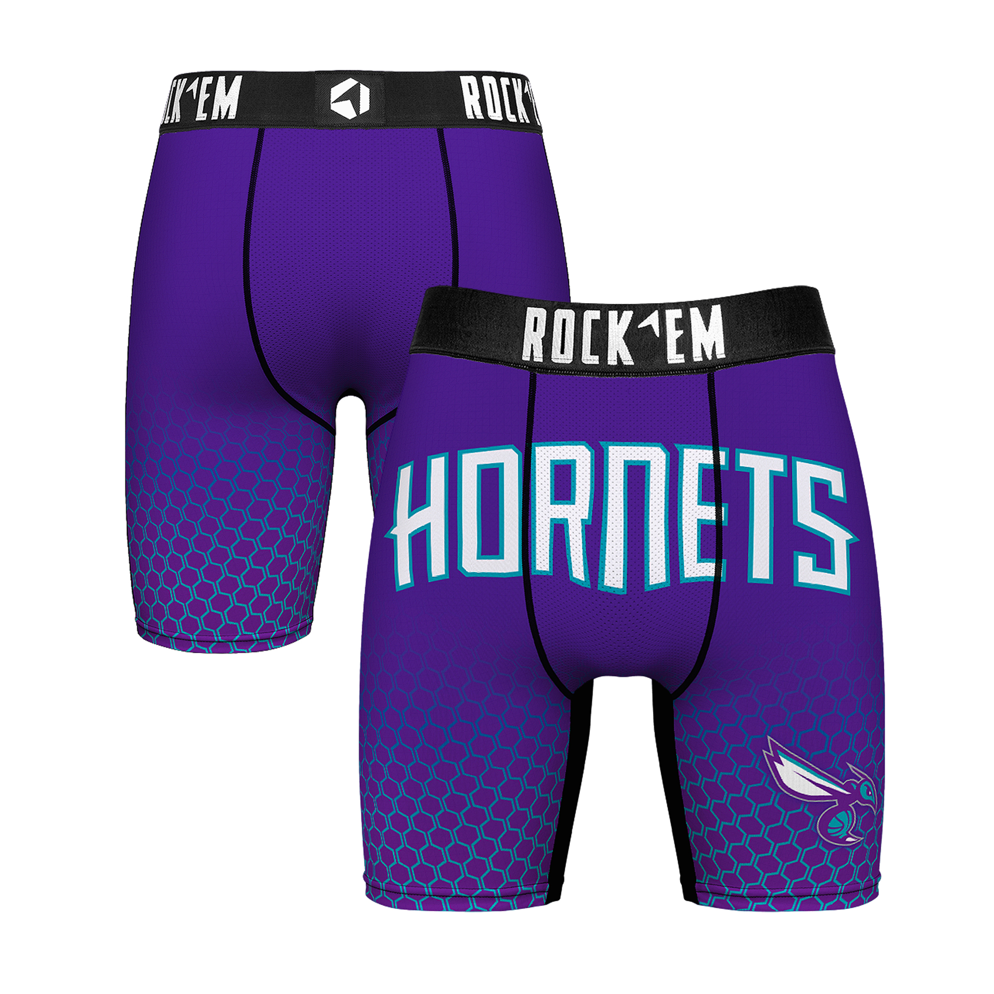 Men's Rock Em Socks Charlotte Hornets Statement Edition Boxer Briefs