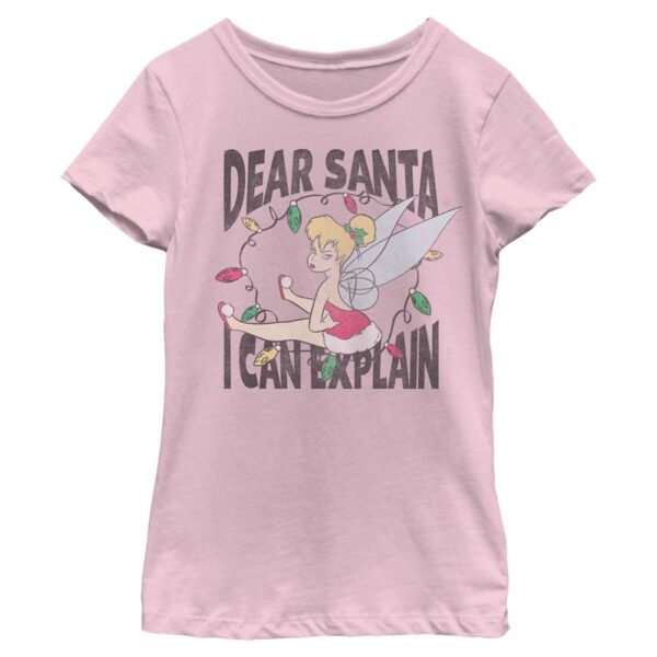 Girl's Youth Mad Engine  Pink Peter Pan I Can Explain Graphic T-Shirt