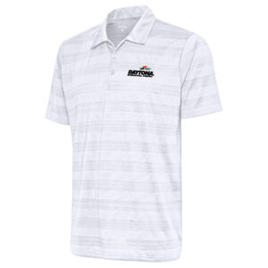 Men's Antigua White Daytona International Speedway Compass Polo