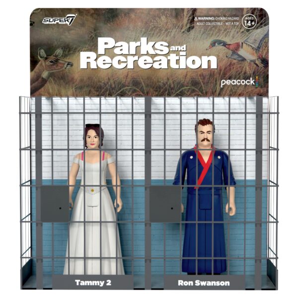 Super7 Ron and Tammy 2 Parks and Recreation Wedding Night ReAction Figures - Wave 2