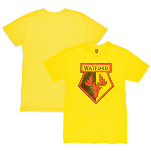 Men's 1863FC  Yellow Watford Color Crest Twisted Tri-Blend Slub T-Shirt