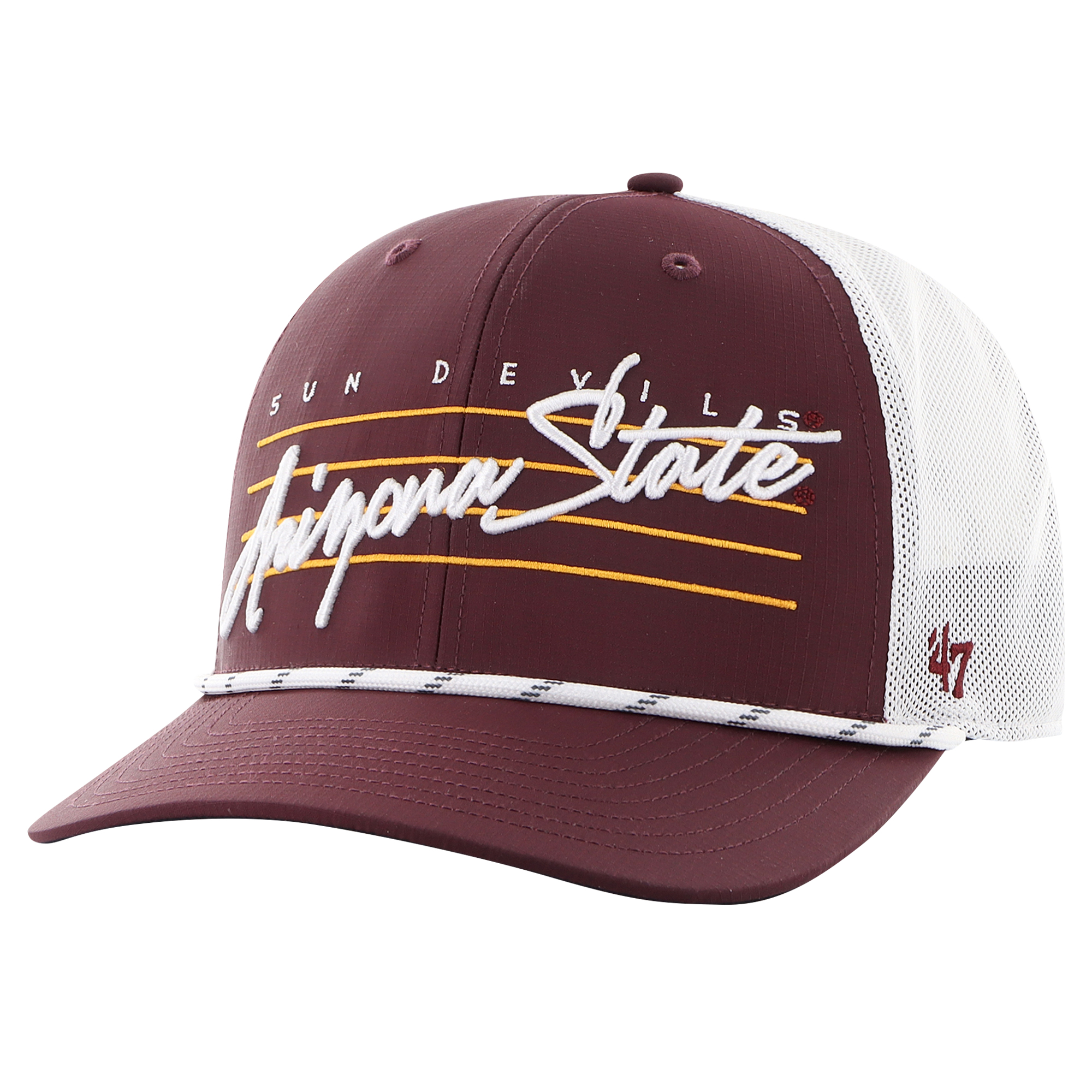 Men's '47 Maroon Arizona State Sun Devils Downburst Trucker Adjustable Hat - Image 2