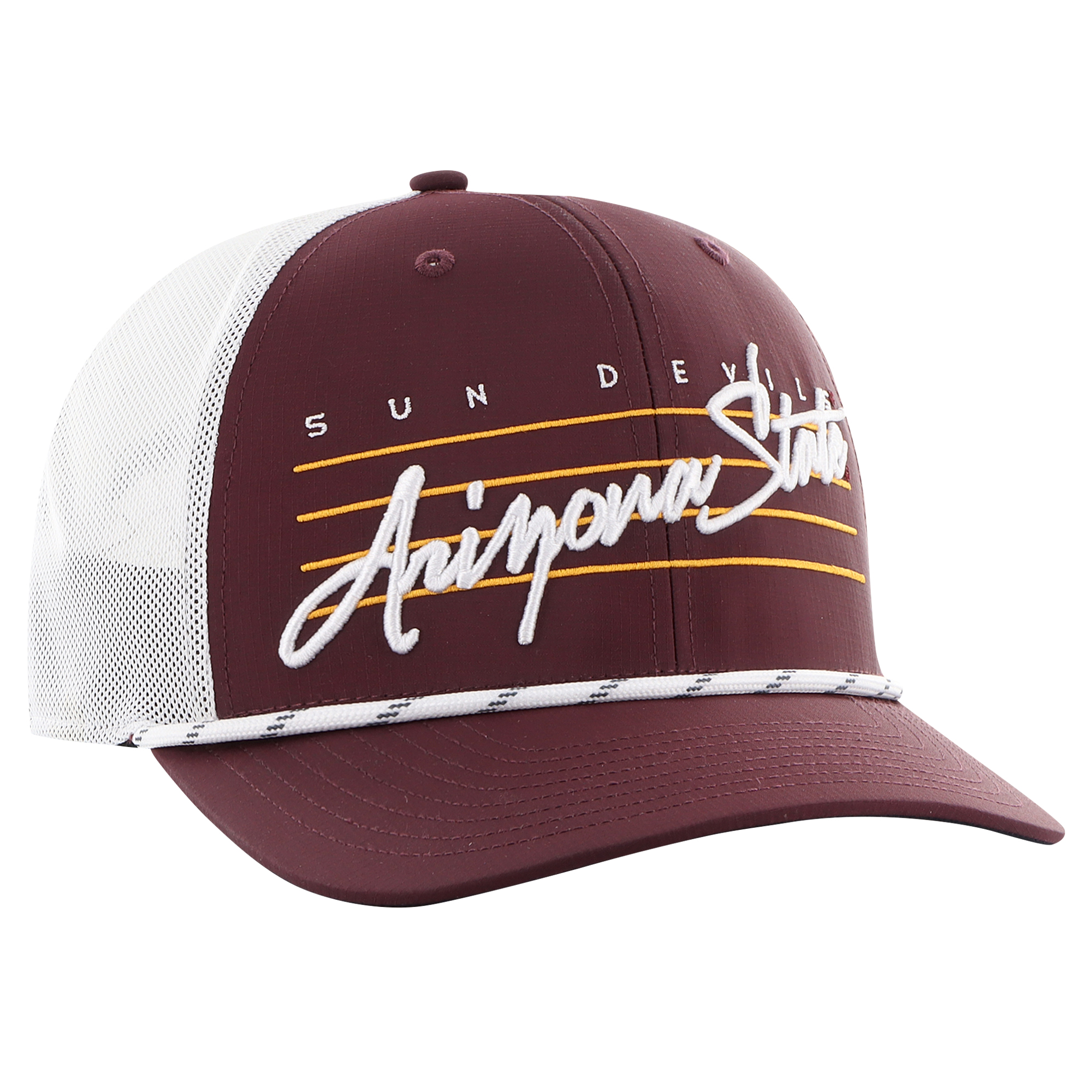 Men's '47 Maroon Arizona State Sun Devils Downburst Trucker Adjustable Hat - Image 6