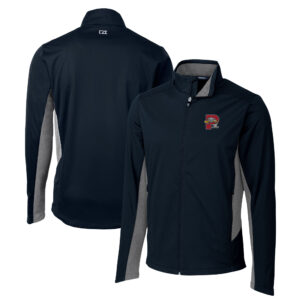 Men's Cutter & Buck Navy Portland Sea Dogs Navigate Softshell Full-Zip Jacket