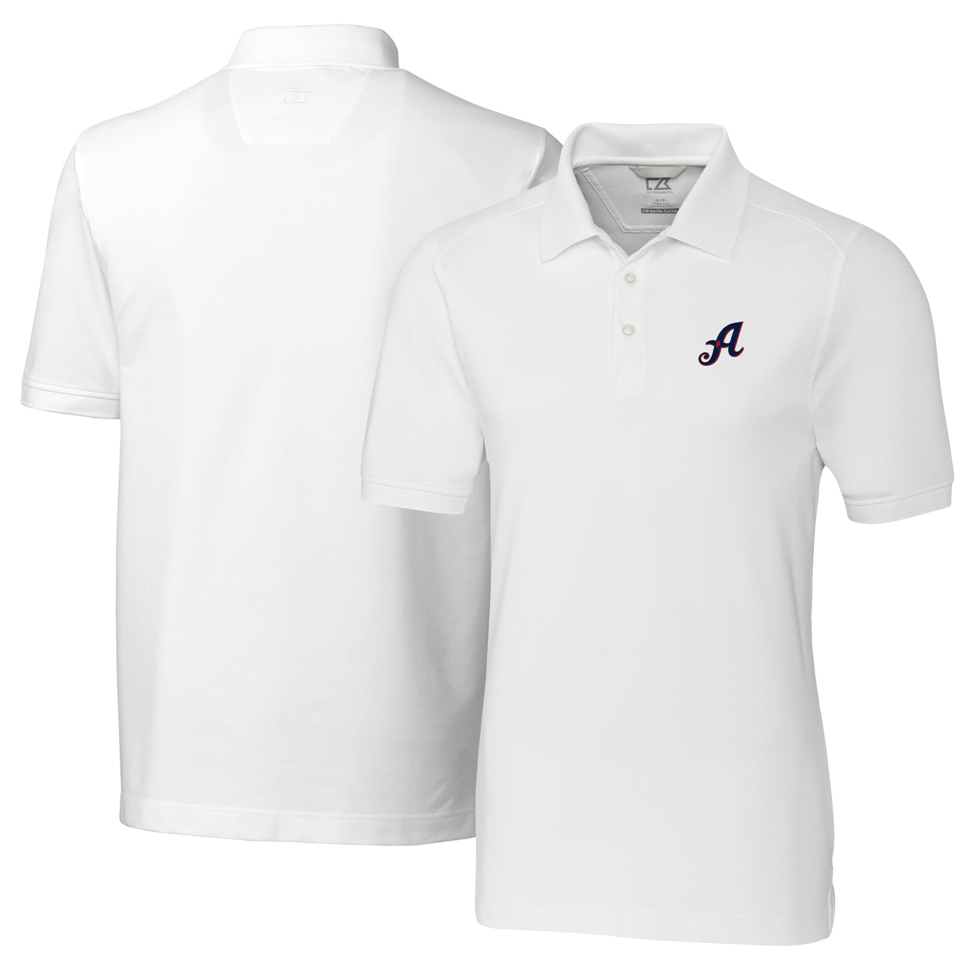 Men's Cutter & Buck White Reno Aces Big & Tall DryTec Advantage Tri-Blend Pique Polo - Image 2