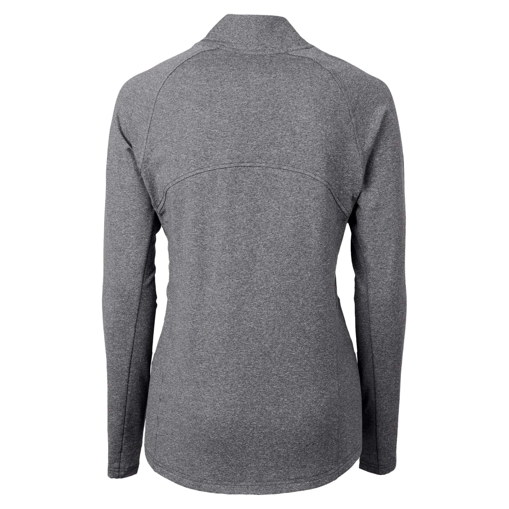 Women's Cutter & Buck Heather Black Colorado Rockies City Connect Adapt Eco Knit Recycled Full-Zip Jacket - Image 7