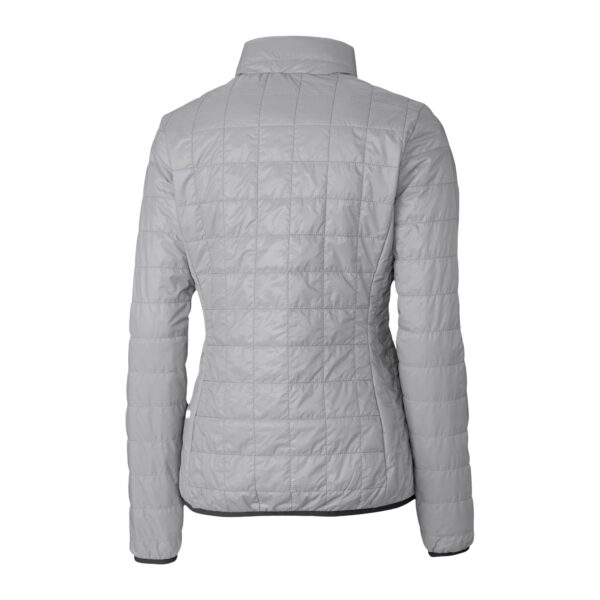 Women's Cutter & Buck  Gray Los Angeles Dodgers City Connect Rainier PrimaLoft Eco Insulated Full-Zip Puffer Jacket - Image 7