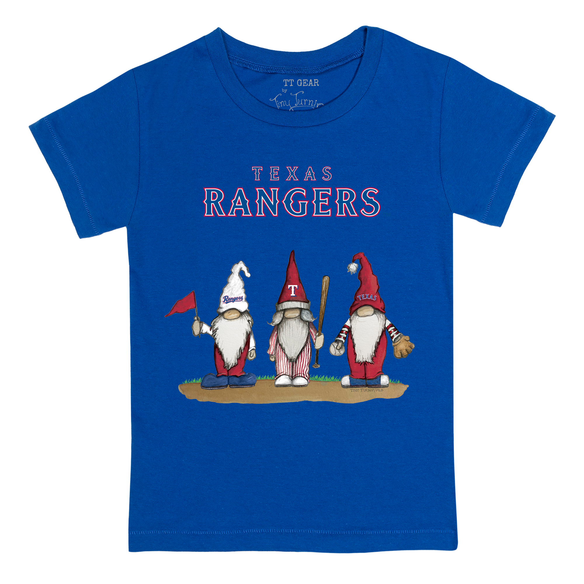 Infant Tiny Turnip Royal Texas Rangers Gnomes T-Shirt - Image 6