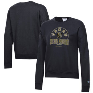 Women's Champion Black Vegas Golden Knights Powerblend Pullover Sweatshirt