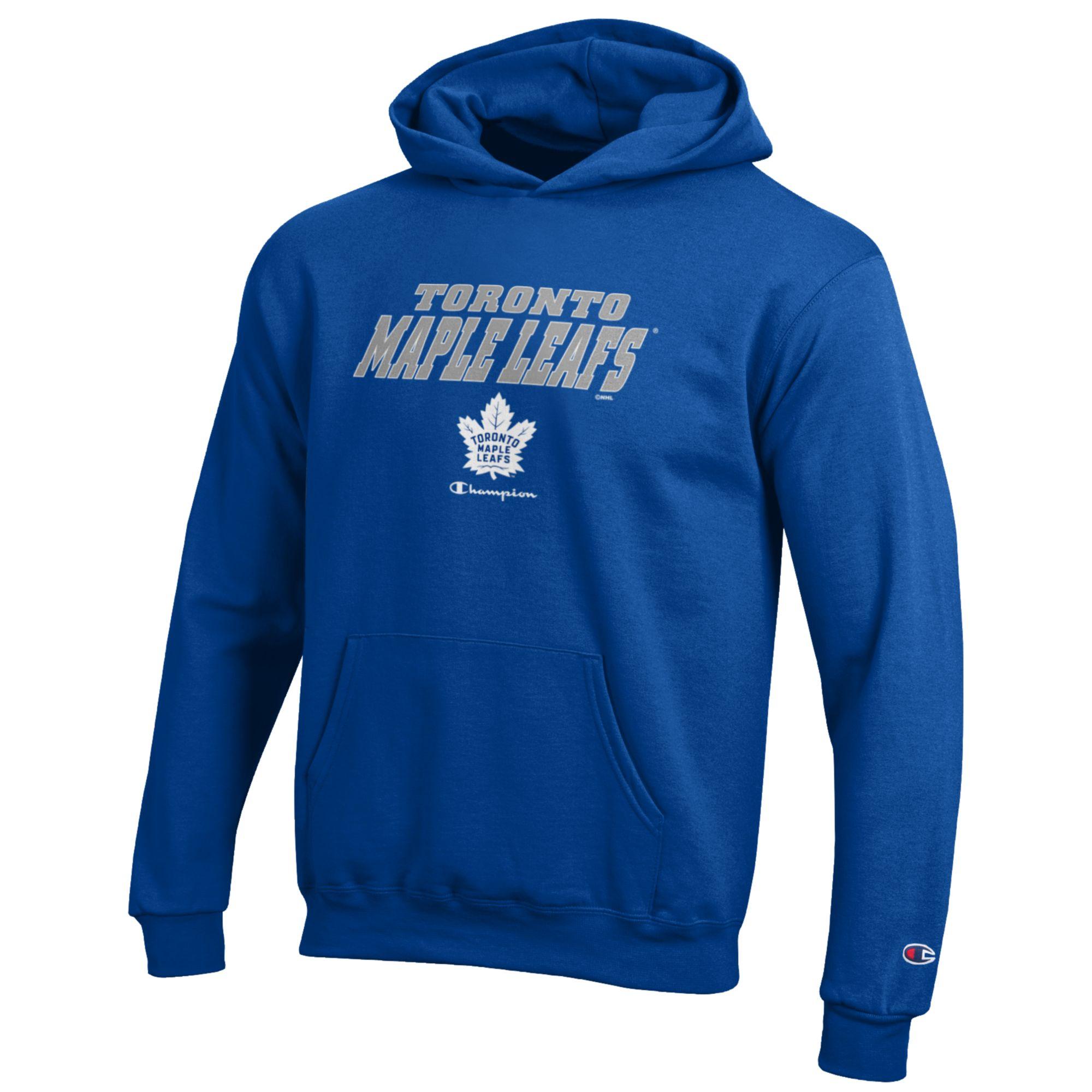 Youth Champion Royal Toronto Maple Leafs Eco Powerblend Pullover Hoodie - Image 3