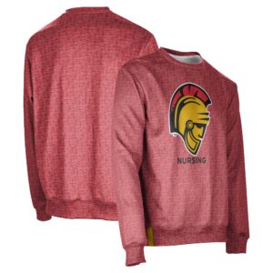 Men's ProSphere Red Cal State Stanislaus Warriors Nursing Crewneck Pullover Sweatshirt