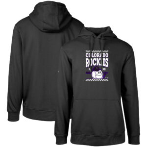 Men's Levelwear  Black Colorado Rockies  Podium Inaugural Pullover Hoodie