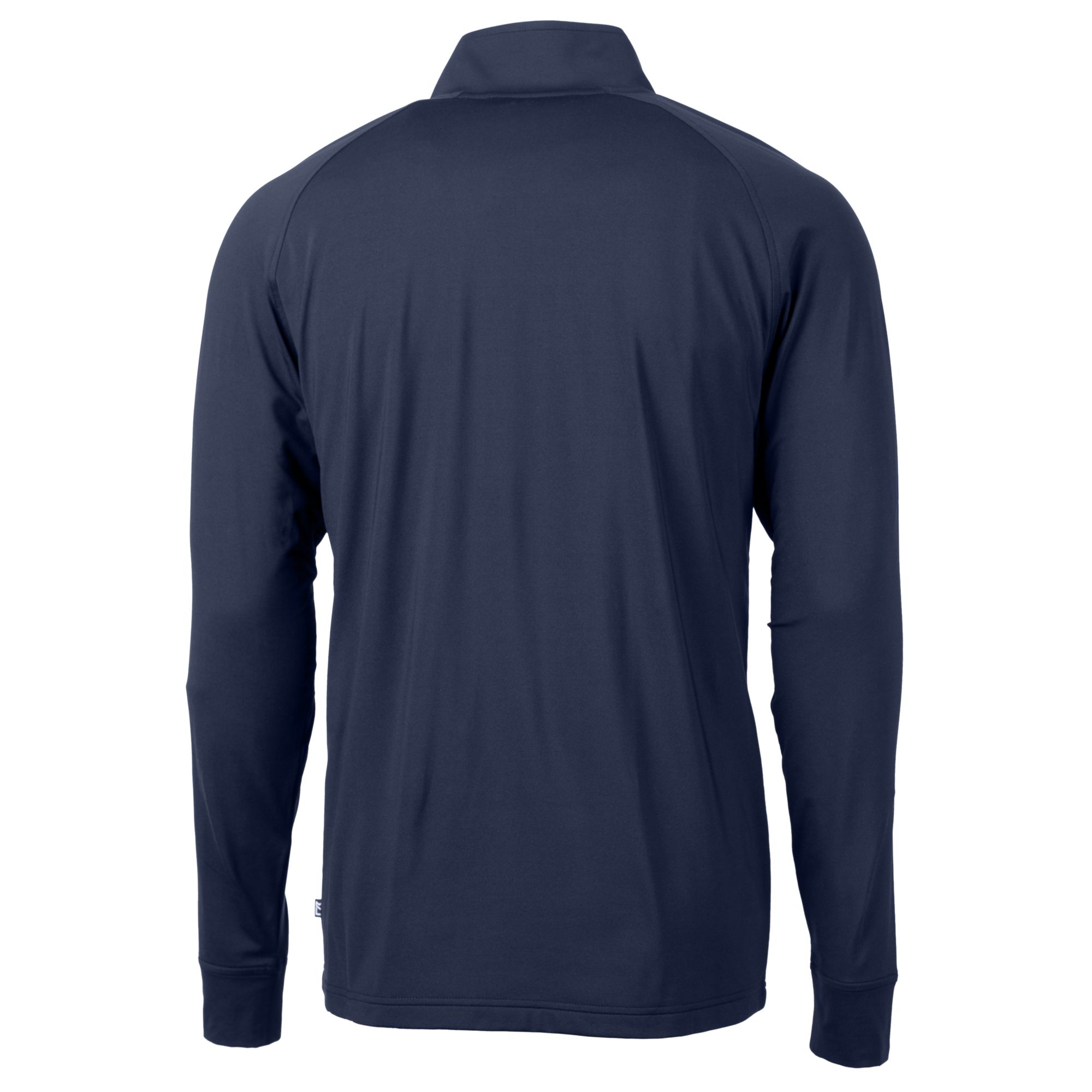 Men's Cutter & Buck Navy North Carolina Tar Heels Big & Tall Adapt Eco Knit Stretch Recycled Raglan Quarter-Zip DryTec Top - Image 4