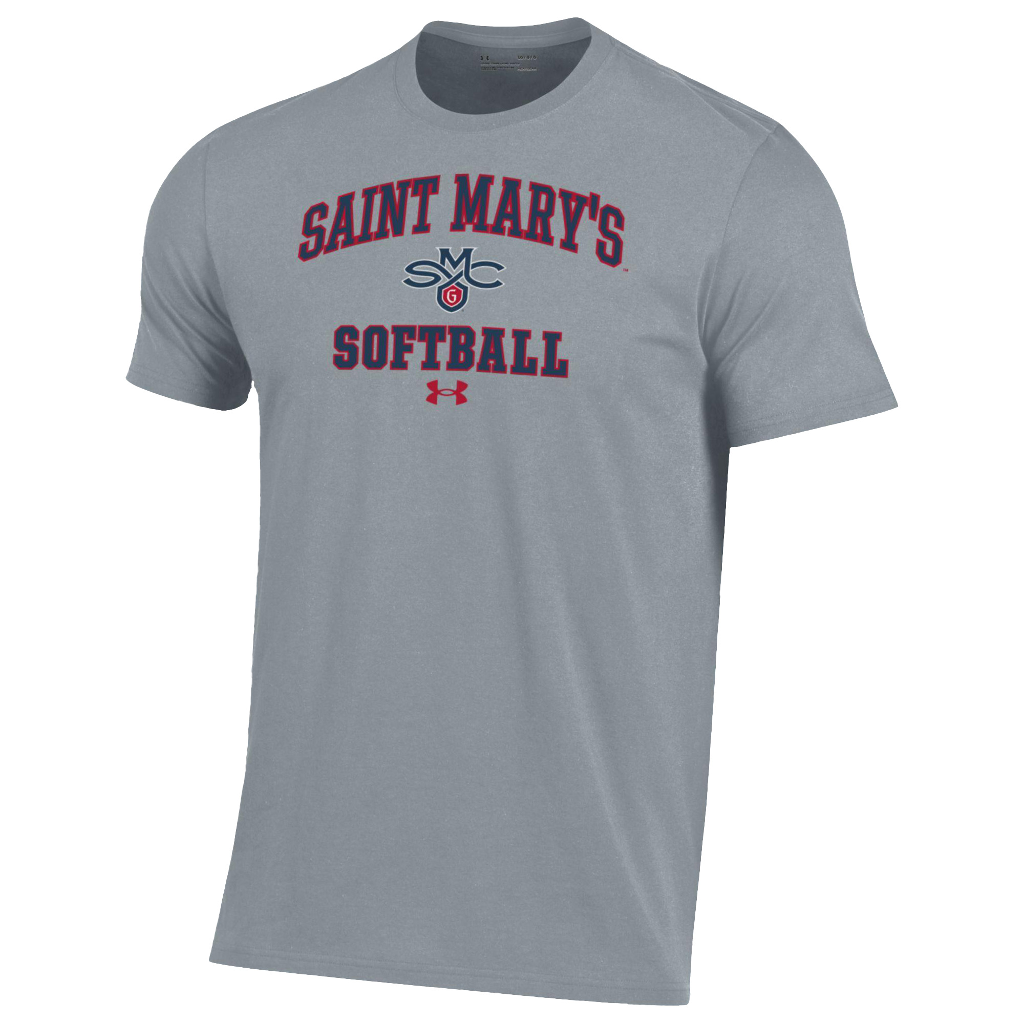Men's Under Armour Gray Saint Mary's Gaels Arch Softball Performance T-Shirt - Image 6