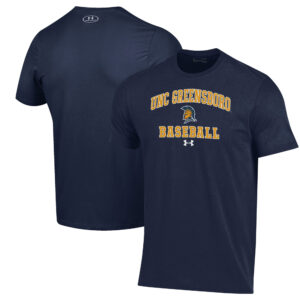 Men's Under Armour  Navy UNCG Spartans Baseball Performance T-Shirt