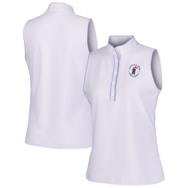 Women's 2024 U.S. Open Fairway & Greene Lavender Daisy Sleeveless Tri-Blend Polo